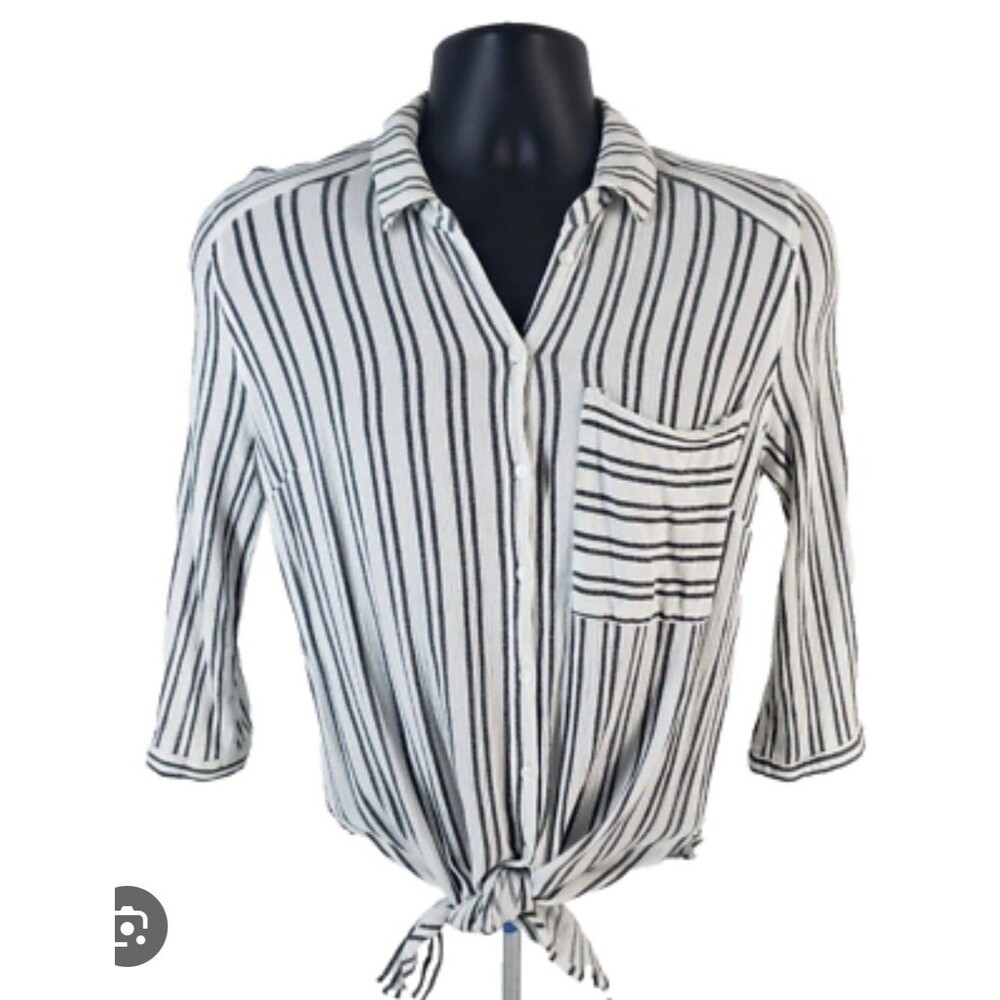 Vibe button down woman’s shirt with tie